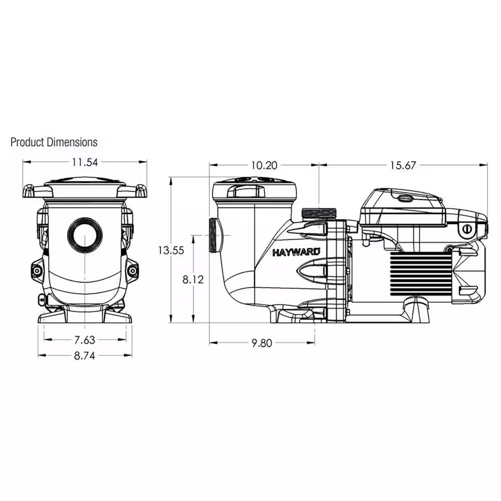 Tristar VS 1.85 HP Variable Speed Pool Pump