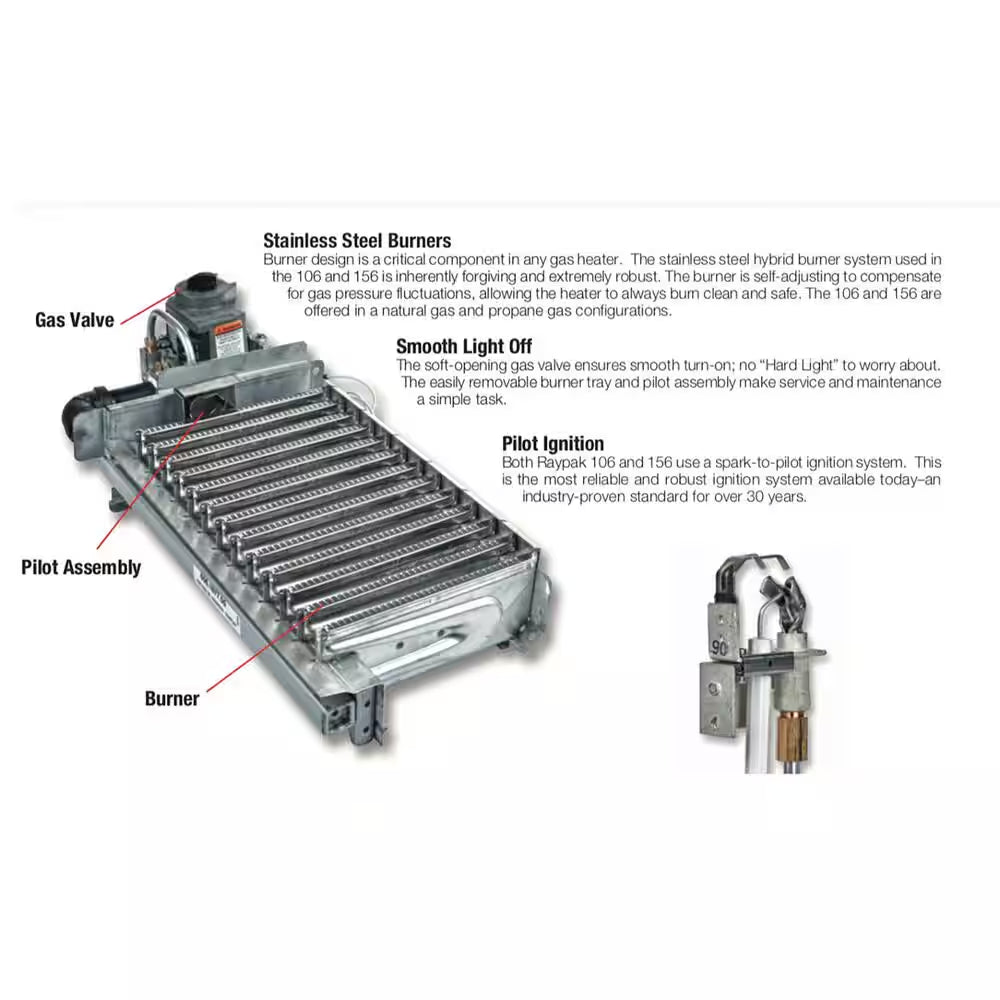 PR156AEPC 150,000 BTU Heater Electronic Ignition - LP