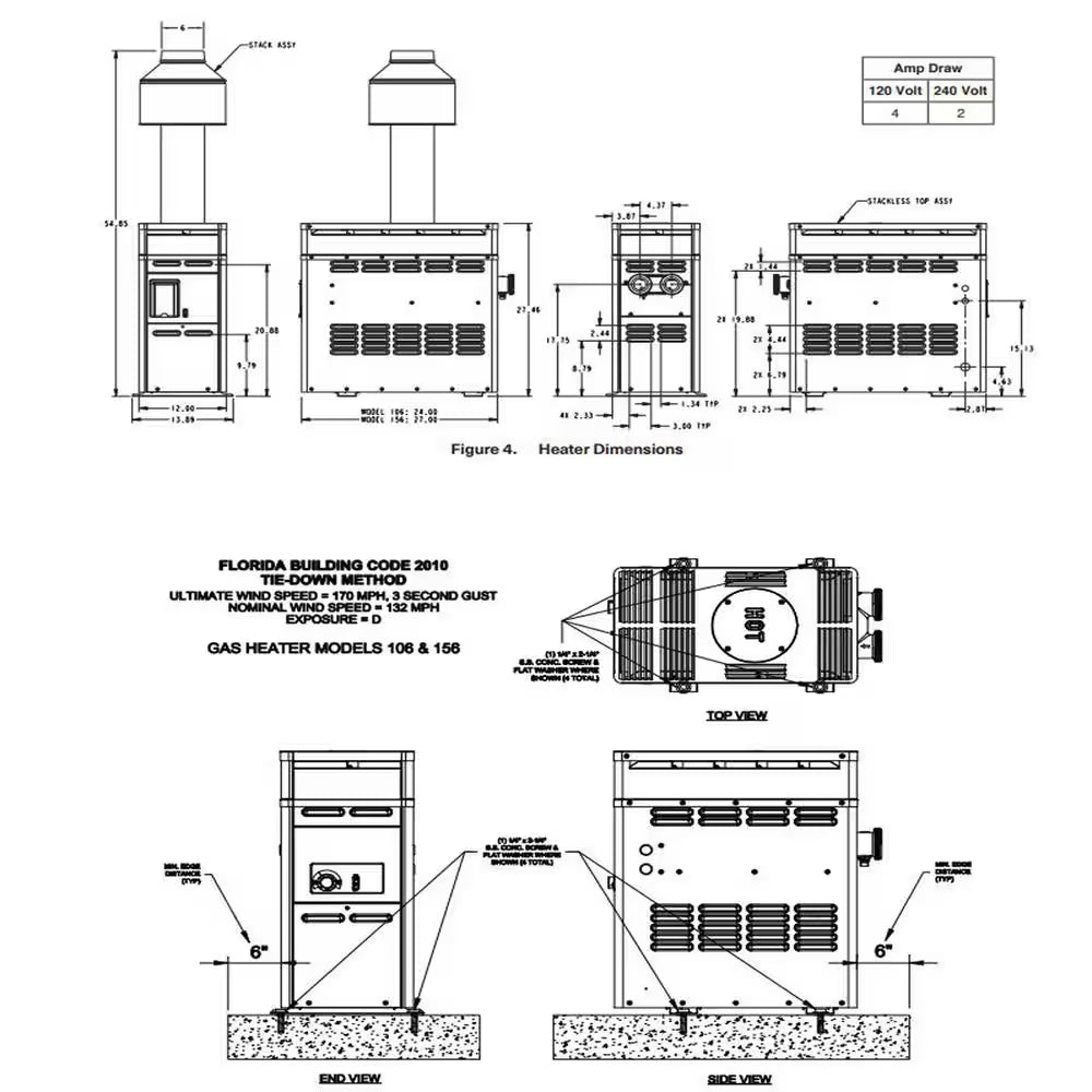 PR156AEPC 150,000 BTU Heater Electronic Ignition - LP