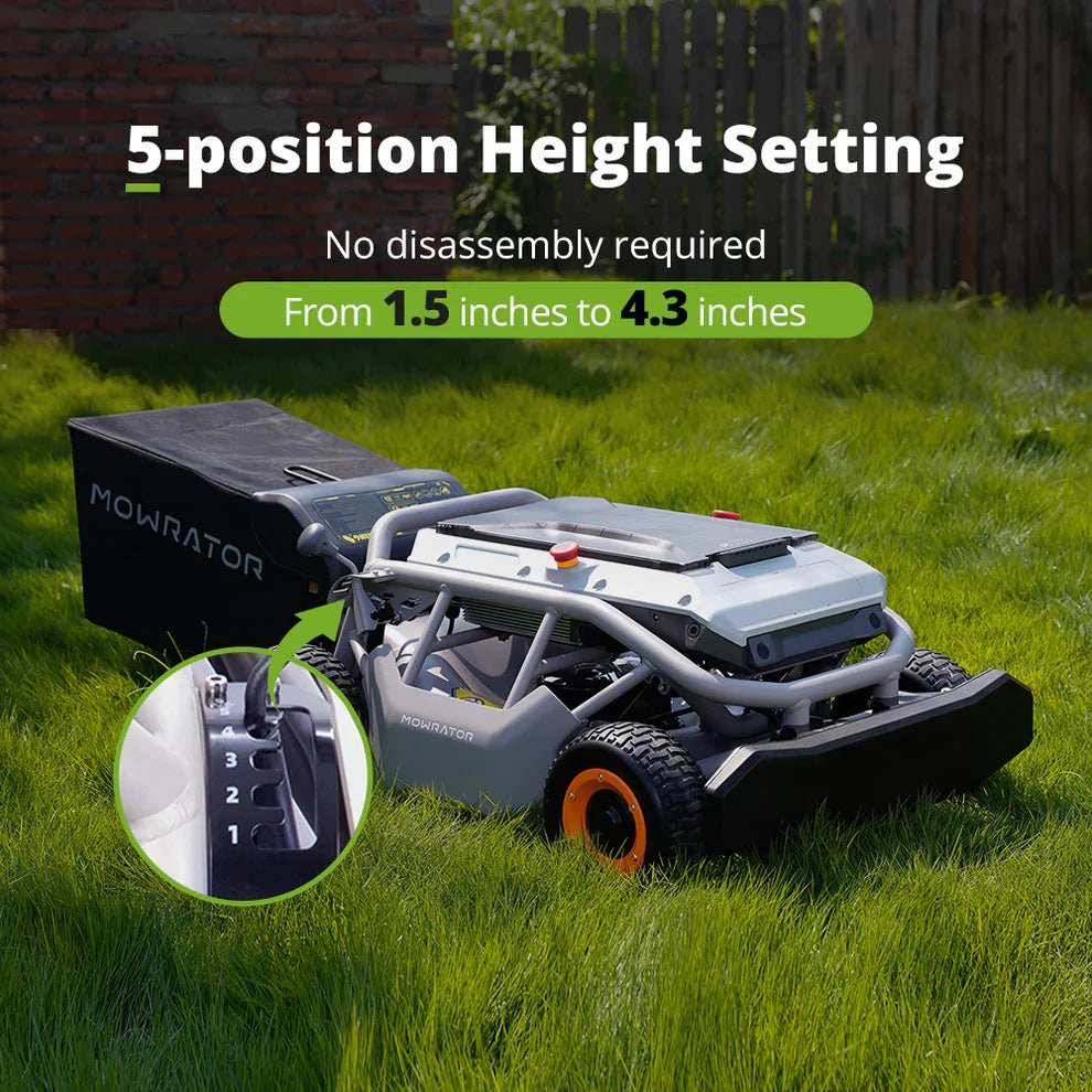 Mowrator S1 4WD Remote Control Lawn Mower 18Ah Super Battery