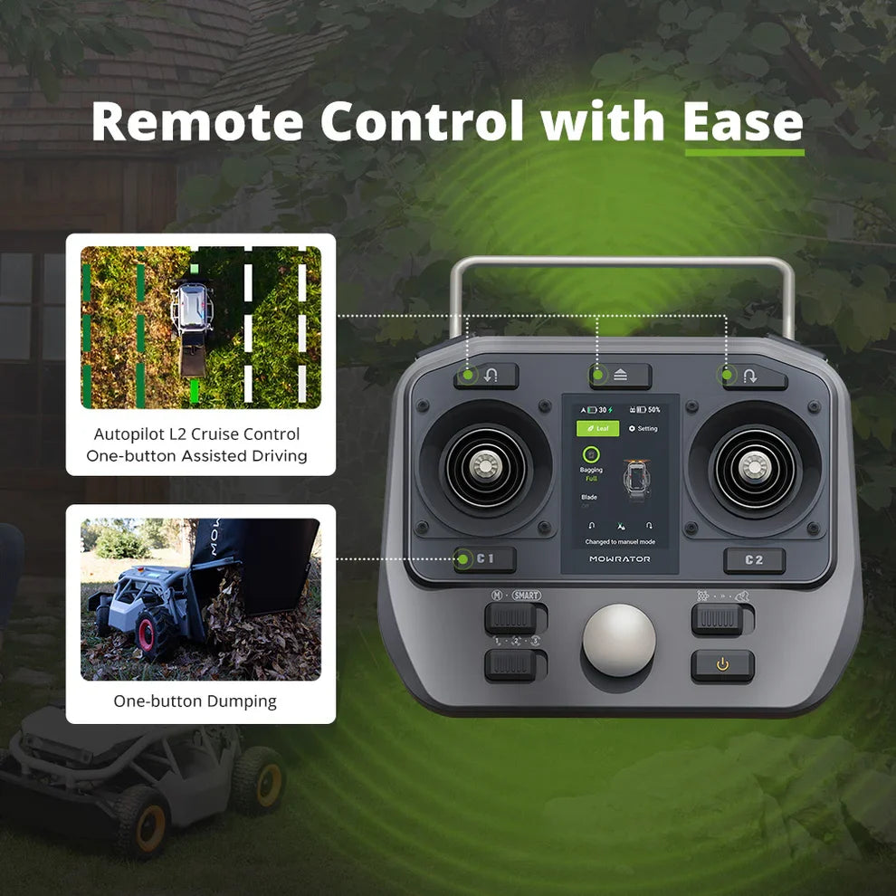 Mowrator S1 4WD Remote Control Lawn Mower 18Ah Super Battery